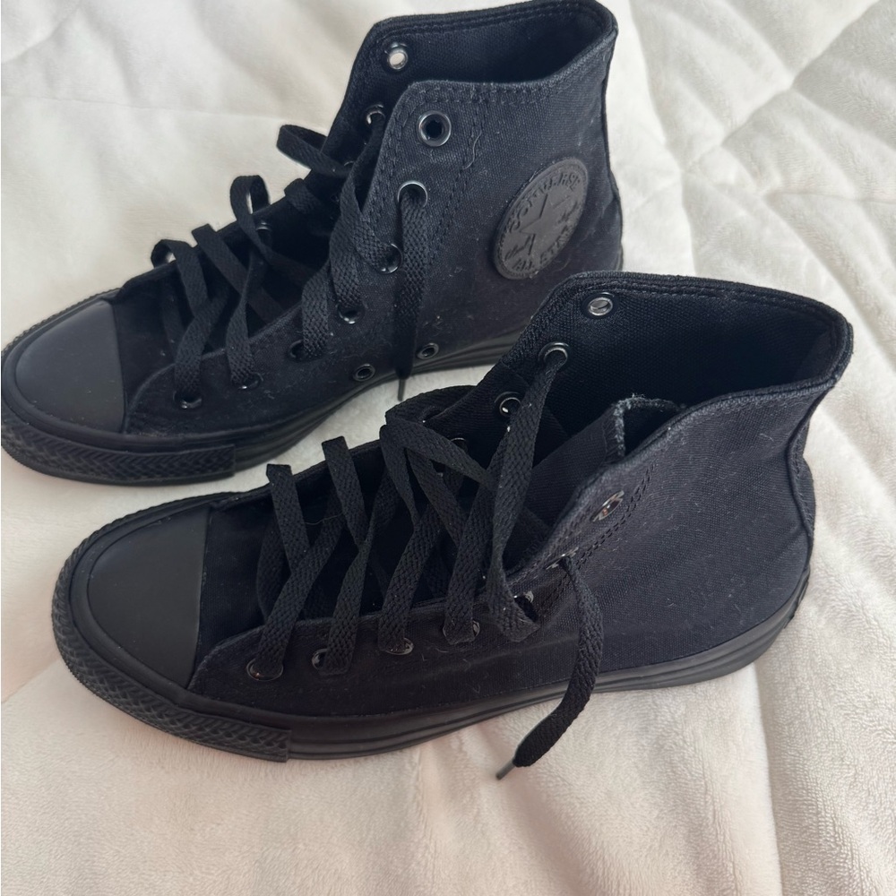 Converse All Black Canvas High-Tops